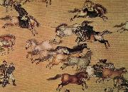 unknow artist Emperor Qianlong on the trip oil painting on canvas